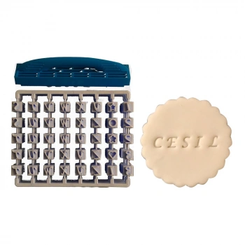 Kurabiye ve Şeker Hamuru Yazı Kaşesi - İtalik (4lü set)