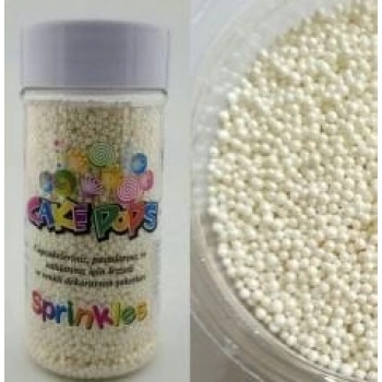 Mini Beyaz Sprinkles Şeker 100 gr