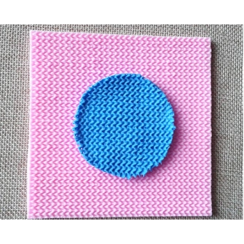 Cesil Örme Doku Silikon Kalıp Örgü 10x10 cm