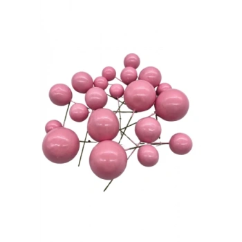 Pasta Süsleme Topları Açık Pembe