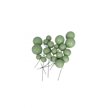 Pasta süsleme topları açık yeşil