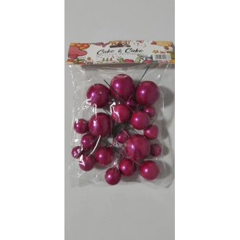 Pasta süsleme topları mürdüm