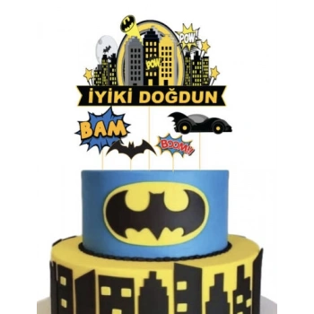 Pasta Üstü Batman Süs