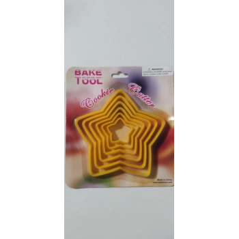 Plastik Yıldız Kesici 6 lı Büyük Boy Yılbaşı Yıldız