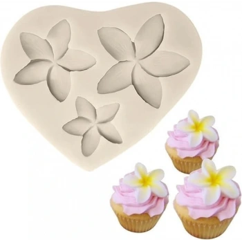 Plumeria plumerya Çiçek Silikon Kalıp