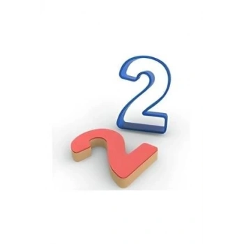 2 Rakam Polikarbon Kurabiye Kesici 8 cm