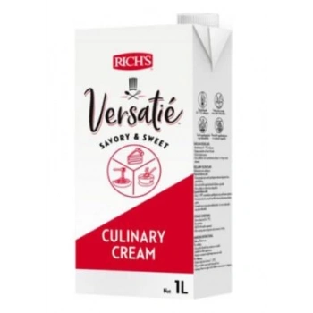 Richs Versatie Profesyonel Şekersiz Sıvı Bitkisel Krema %32 Yağ 1 Litre
