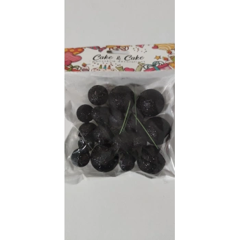 Siyah simli top süs