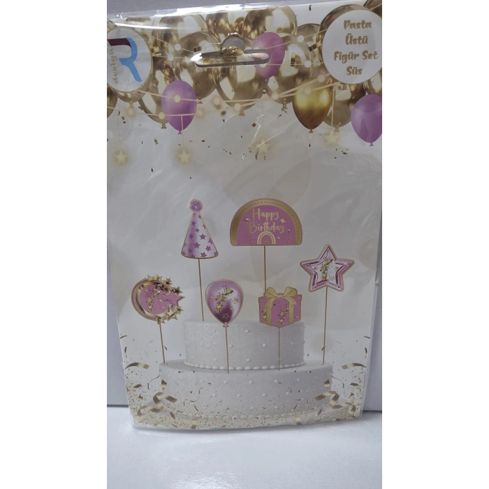 Parti Temali Pasta Üstü Süs