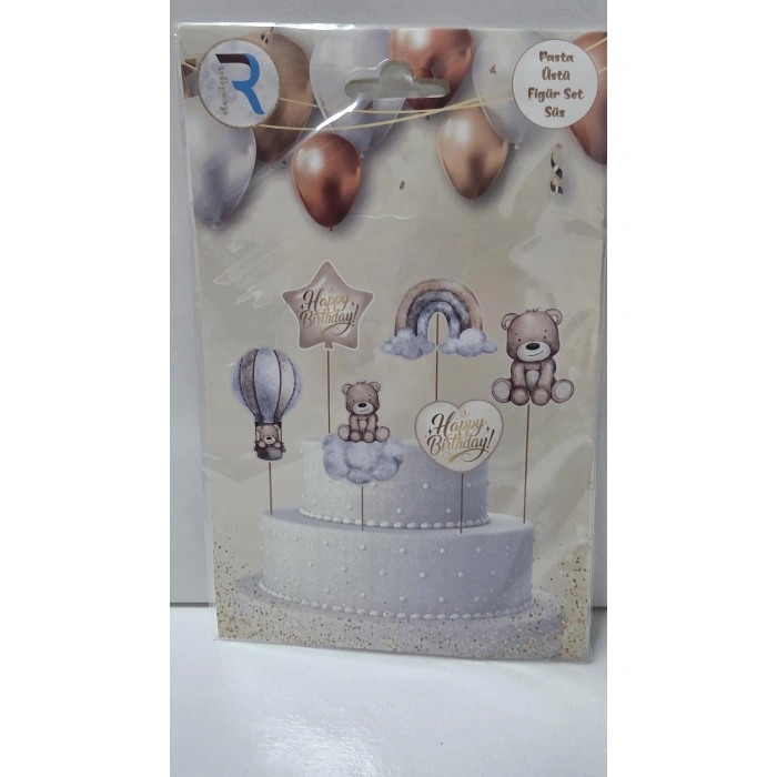 Ayıcık Temalı Pasta Süsü