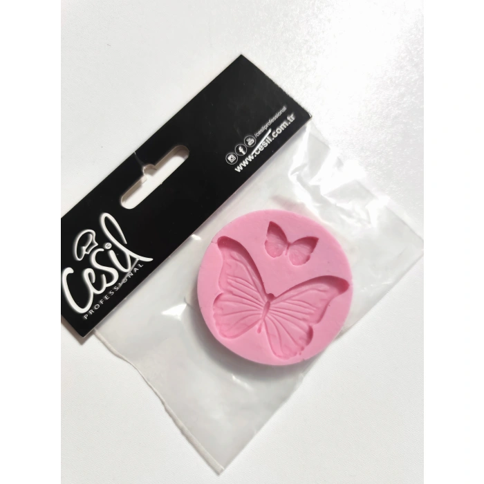 Cesil İkili Kelebek Silikon Kalıp 5.5*5.5 cm