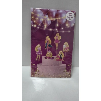 Barbi Temalı Pasta Üstü Süs