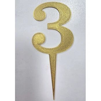 3d Filament Baskı 3 Rakamı 8 cm