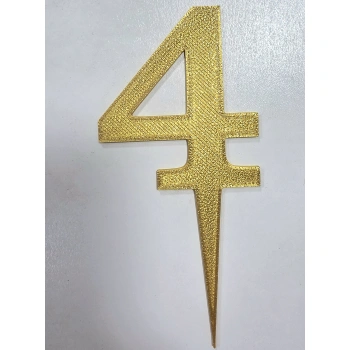 3d Filament Baskı 4 Rakamı 8 cm