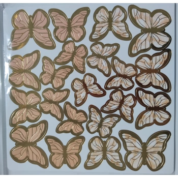 Somon Rengi Dekoratif Kelebek