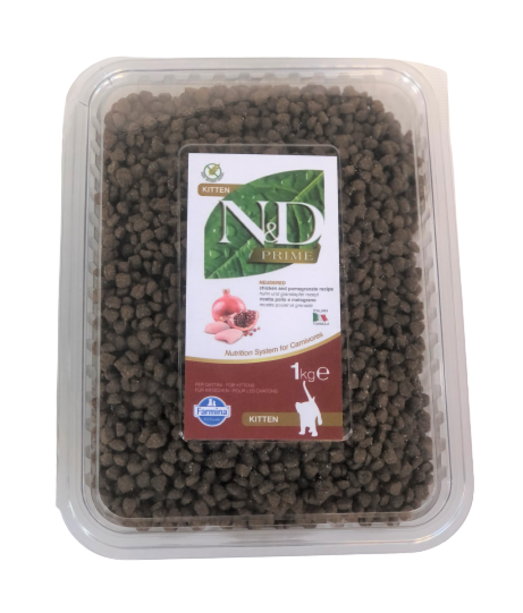 N&D Tahılsız Kitten Tavuklu & Narlı Yavru Kedi Maması 1 Kg AÇIK MAMA En ...