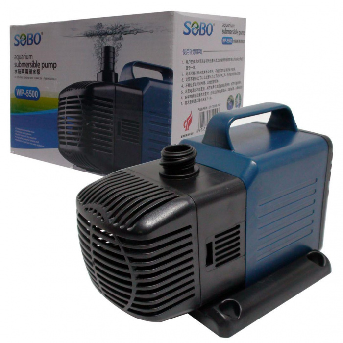 Sobo Akvaryum Sump (Kafa) Motoru WP-5500 60W 3000LT/SAAT - mixpet