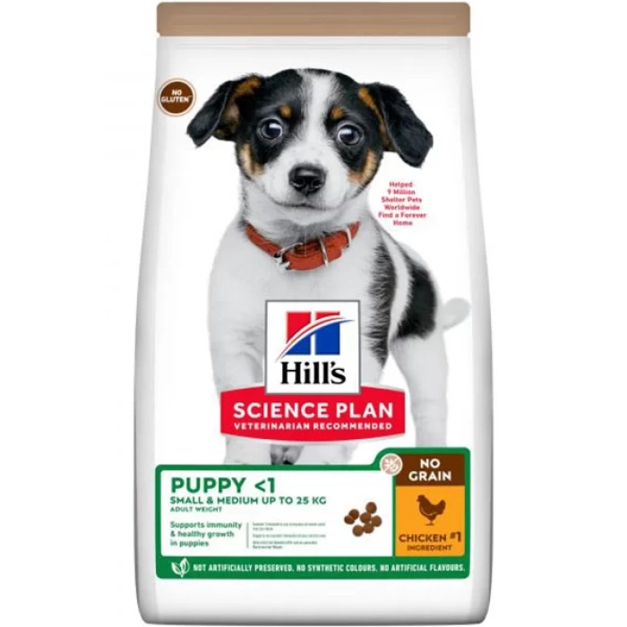 Hills Tahılsız Tavuklu Küçük Orta Irk Yavru Köpek Maması 12 Kg