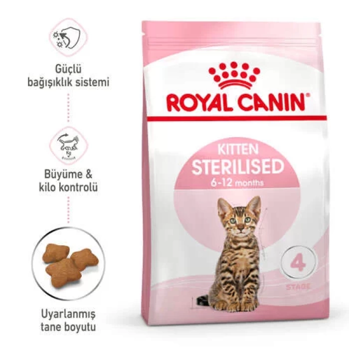 Royal Canin Kitten Sterilised Kısırlaştırılmış Yavru Kedi Maması 2 Kg