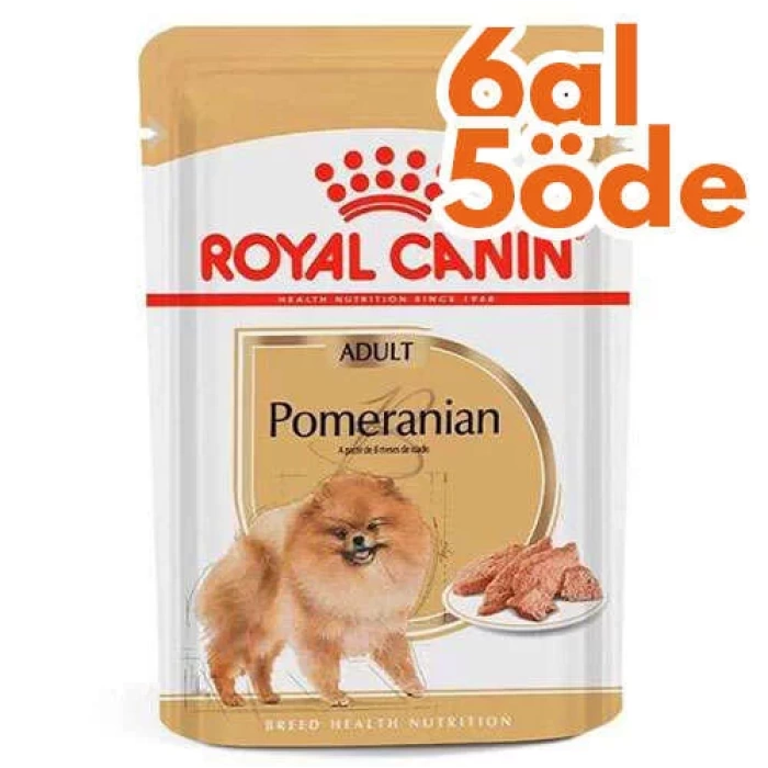 Royal Canin Pouch Pomerian Irkı Özel Yaş Köpek Maması 85 Gr - 6 AL 5 ÖDE