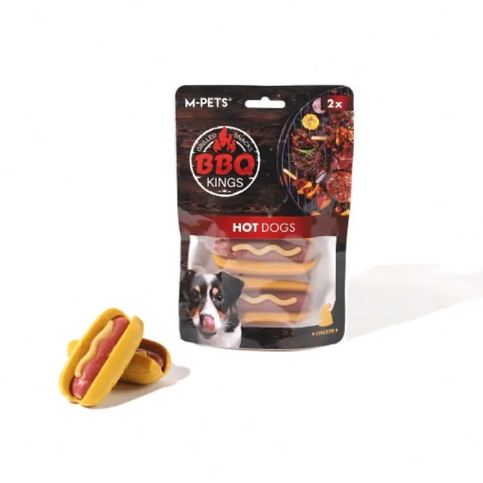 M-Pets BBQ Kings Hot Dogs Tavuklu Köpek Ödül Maması 135 gr