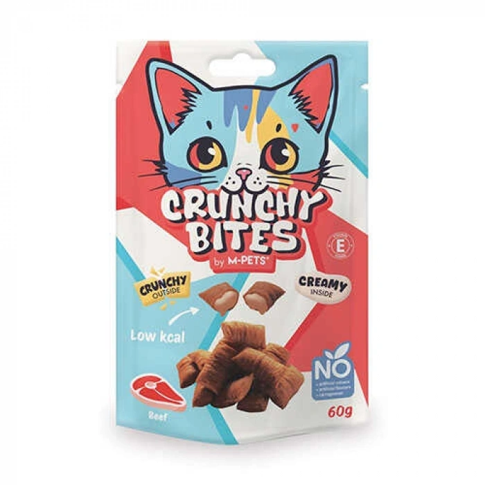 M-Pets Crunchy Bites Biftekli Kedi Ödül Maması 60 Gr
