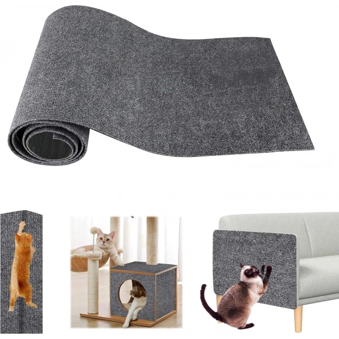 Kesilebilir Kendinden Yapışkanlı Kedi Tırmalama Matı Halısı 30x60 cm