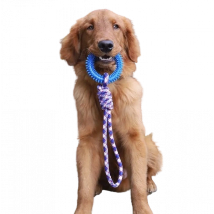 İnteraktif Çekme Halatlı Köpek Oyuncağı 43 cm