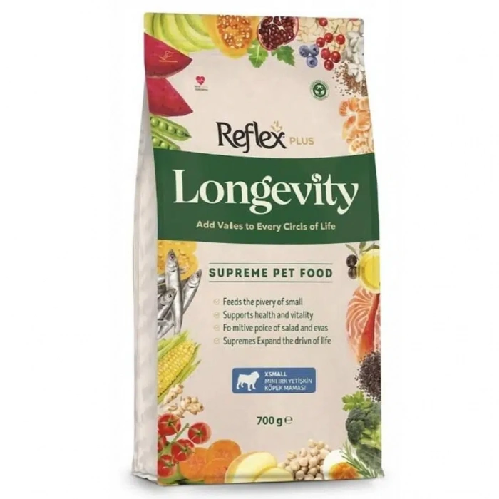 Reflex Plus Longevity XSmall Küçük Irk Yetişkin Köpek Maması 700 Gr