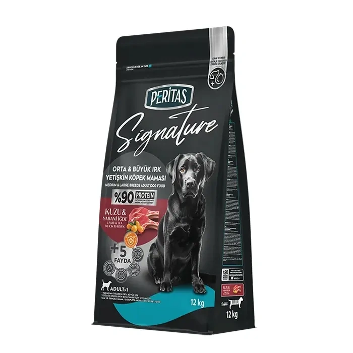 Signature Kuzulu Orta ve Büyük Irk Yetişkin Köpek Maması 12 Kg