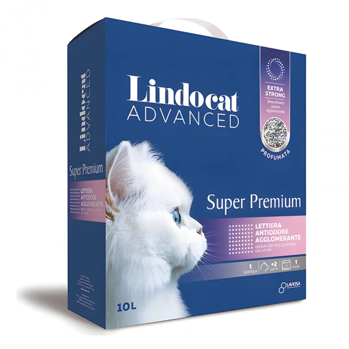 Lindocat Advanced Super Premium Extra Güçlü Kokulu Topaklanan Kedi Kumu 10 Lt