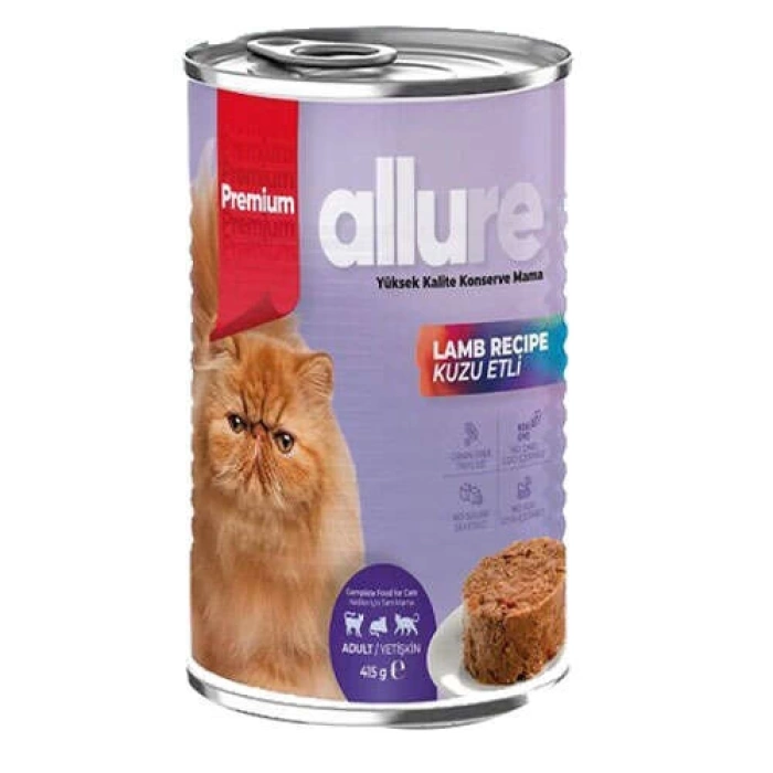 Allure Premium Kuzu Etli Kedi Konservesi 400 Gr