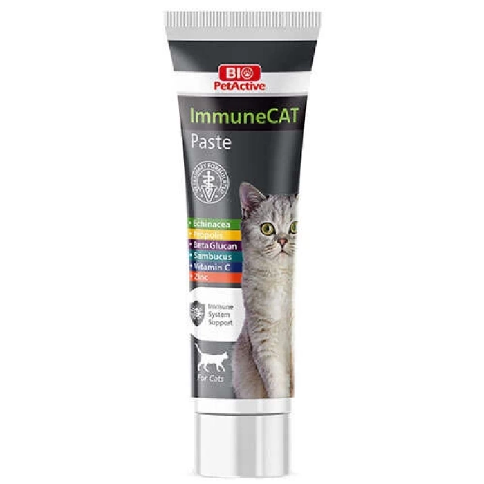 Bio Pet Active Immune Cat Paste Bağışıklık Destekleyici Kedi Macunu 100 ML