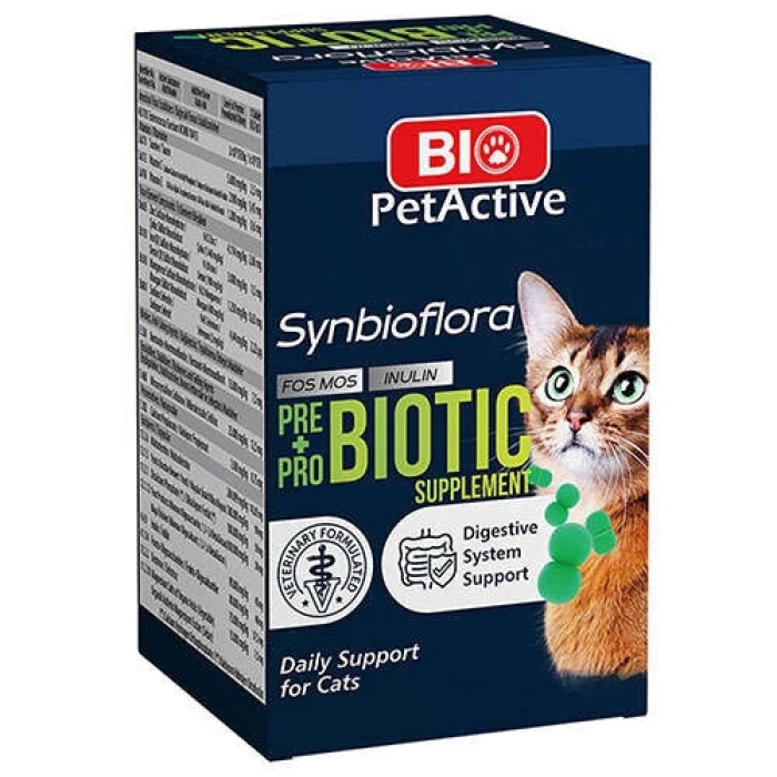 Bio Pet Active Synbioflora Biotic Probiotic Kedi Tableti 30 Gr - 60 Tablet