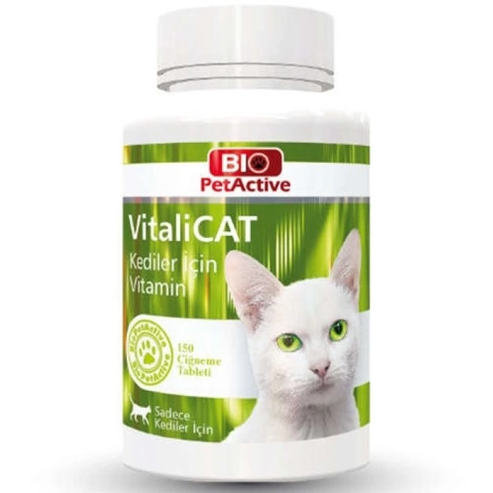 Bio Pet Active Vitalicat Kediler için Multivitamin 60 Tablet 30 Gr