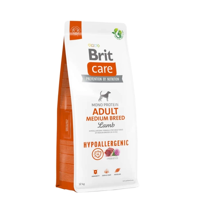 Brit Care Adult Medium HypoAllergenic Orta Irk Kuzulu Köpek Maması 12 Kg + Nutri Ödül Maması HEDİYELİ