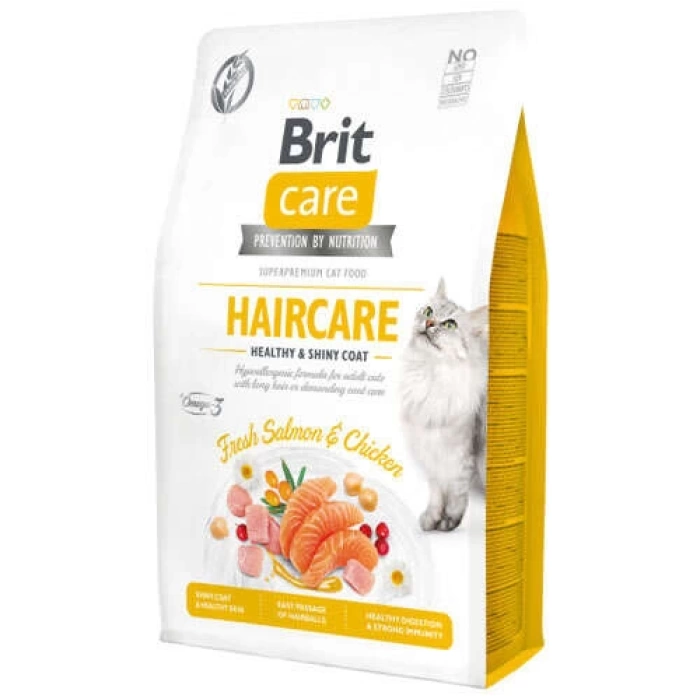 Brit Care Haircare Somon Tavuk Deri Tüy Sağlığı Tahılsız Kedi Maması 2 Kg