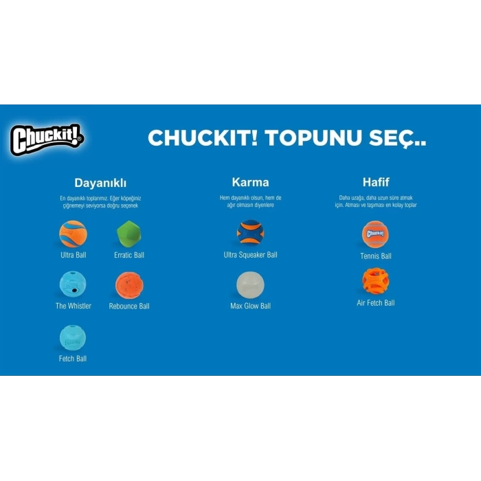 Chuckit! Ultra Ball Dayanıklı Köpek Oyun Topu Extra Extra Large