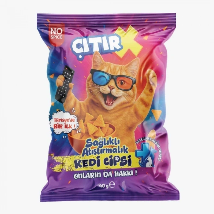 ÇıtırX Kedi Cipsi Somon Balıklı 40 Gr