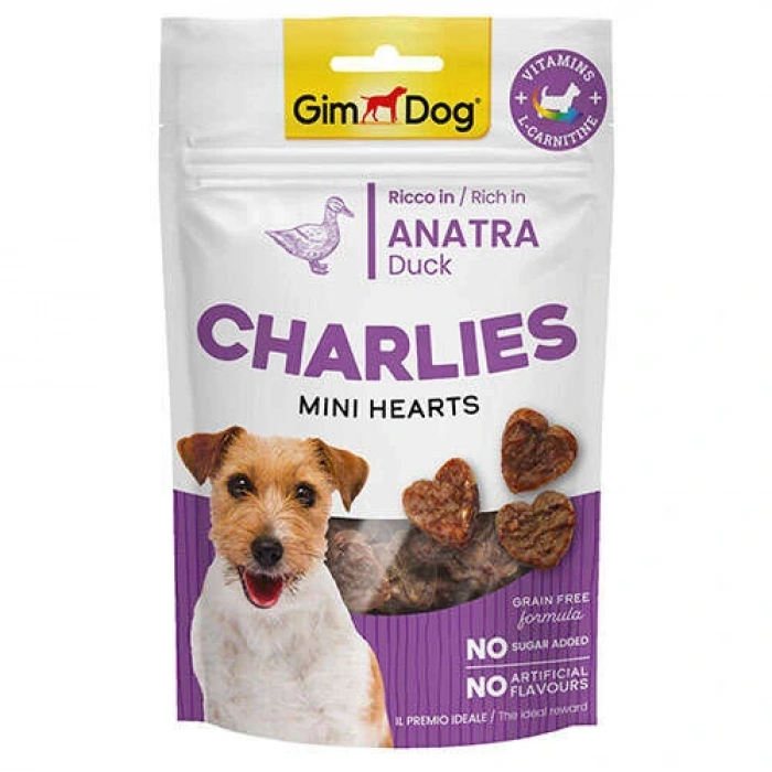 Gimdog Charlies Mini Hearts Ördek Etli Köpek Ödülü 70 Gr