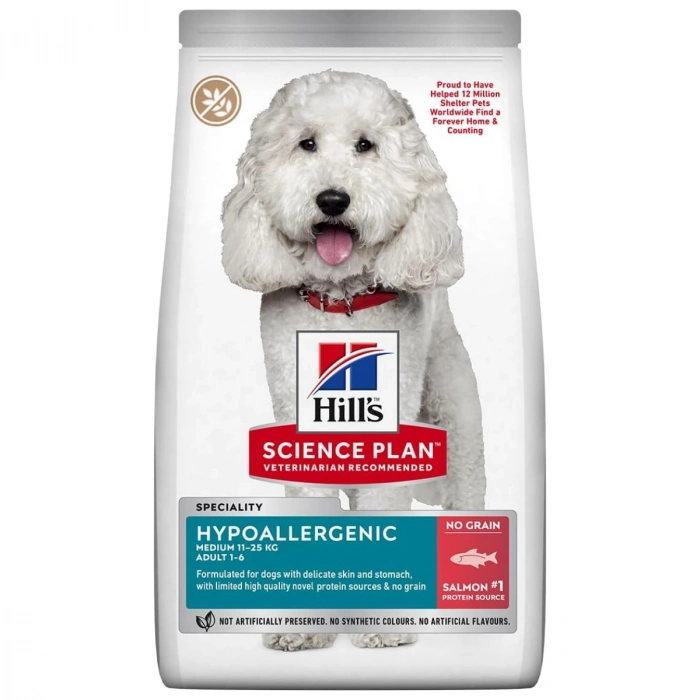Hills Hypo-Allergenic Somonlu Yetişkin Köpek Maması 2.5 Kg