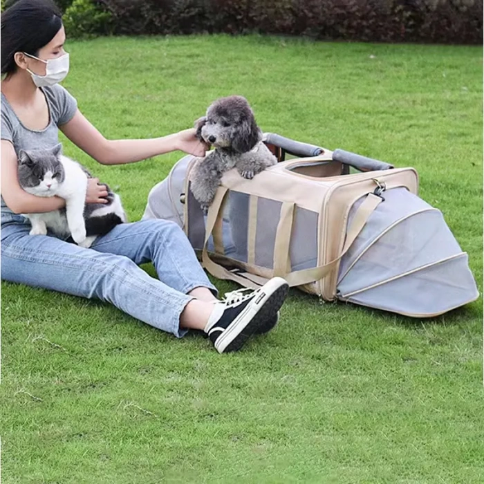 Kedi Köpek İki Taraflı Genişletilebilir ve Taşınabilir Sırt Çantası 15 Kg Kapasiteli