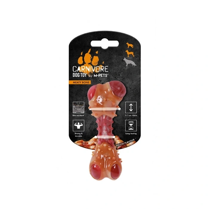 M-Pets Carnivore Dog Pastırma Aromalı Kemik Köpek Oyuncağı Small