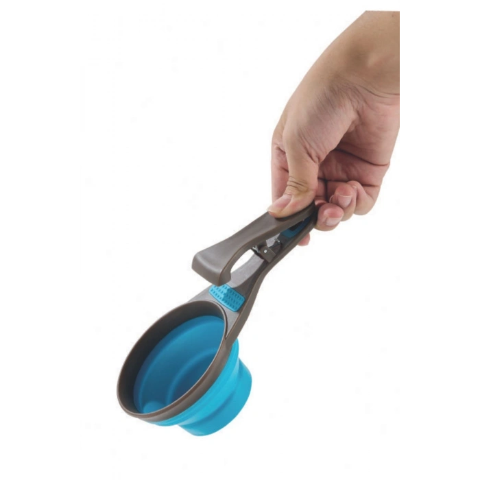 M-Pets Cuizi 3in1 Fonksiyonel Mama Ölçü Kabı 237ml Mavi
