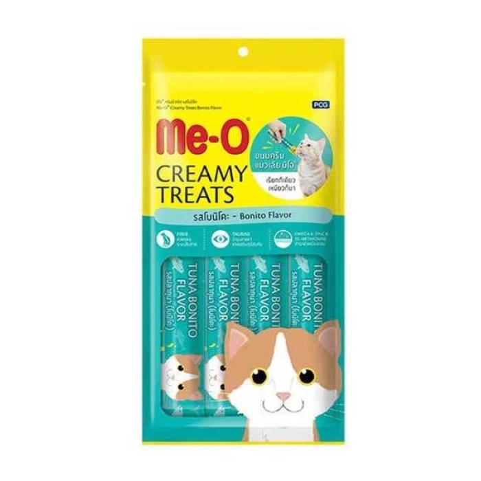 Me-O Creamy Kurutulmuş Ton Balıklı Sıvı Kedi Ödül Maması 4x15 Gr