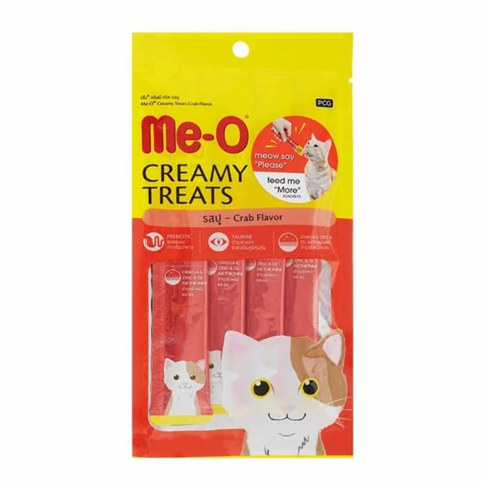 Me-O Creamy Somon Balıklı Sıvı Kedi Ödül Maması 4x15 Gr