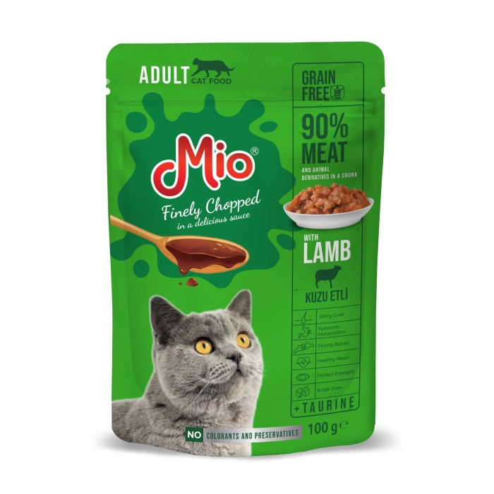 Mio Kedi Pouch Yaş Ödül Maması Kuzu Etli 100 Gr