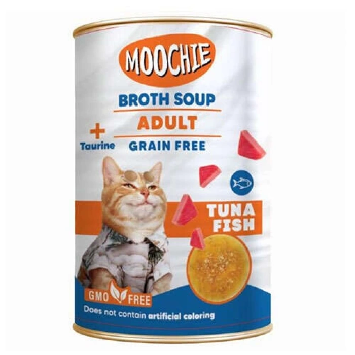 Moochie Et Suyu İçerisinde Ton Balıklı Tahılsız Kedi Çorbası 135 ML