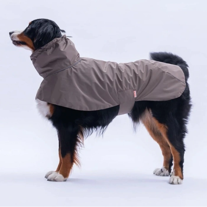 Pawstar Kahverengi Colombia Prime Su Geçirmez Orta-Büyük Irk Köpek Pratik Yağmurluk