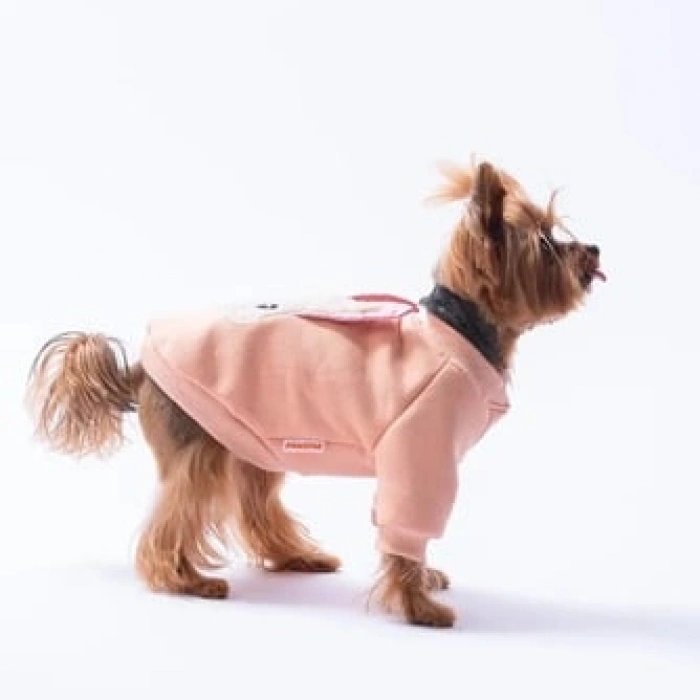 Pawstar Pembe Dublin Hopper Polarlı Küçük Irk Köpek Sweatshirt